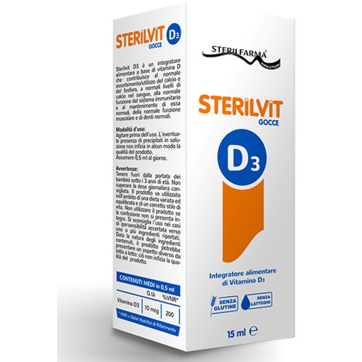 STERILVIT D3 GOCCE 15ML STERILVIT D3 GOCCE 15ML