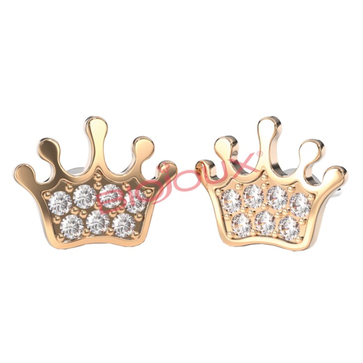 BJT707 ORECCHINI BABY CROWN RG BJT707 ORECCHINI BABY CROWN RG
