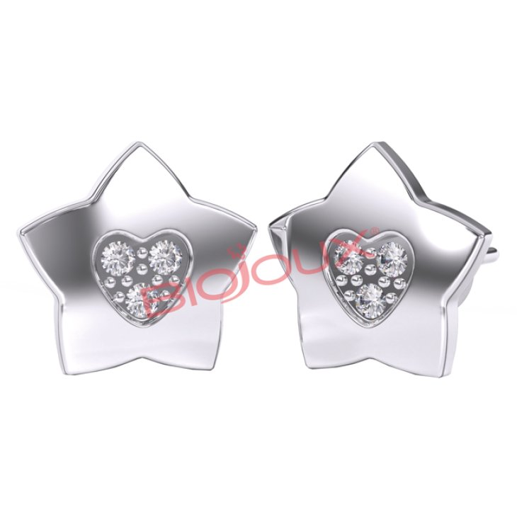 BJT716 ORECCHINI STAR/HEART SS BJT716 ORECCHINI STAR/HEART SS