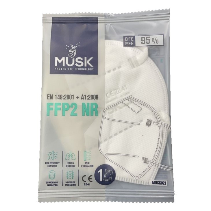 MUSK MASCHERINA FFP2 WHITE10PZ