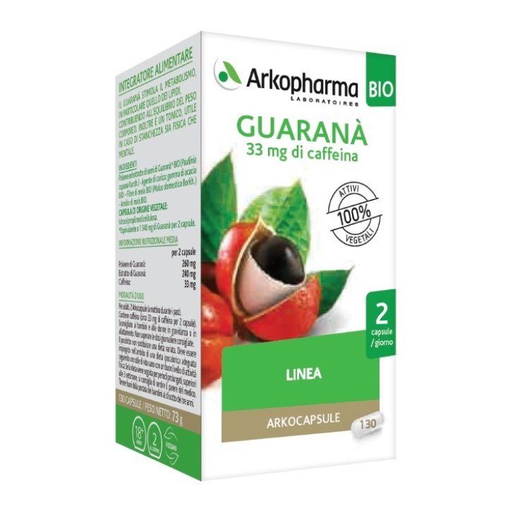 ARKOCAPSULE GUARANA 130CPS BIO ARKOCAPSULE GUARANA 130CPS BIO