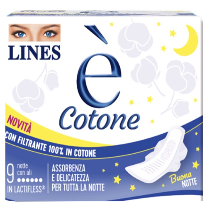 LINES E' COTONE NOTTE 9PZ LINES E' COTONE NOTTE 9PZ