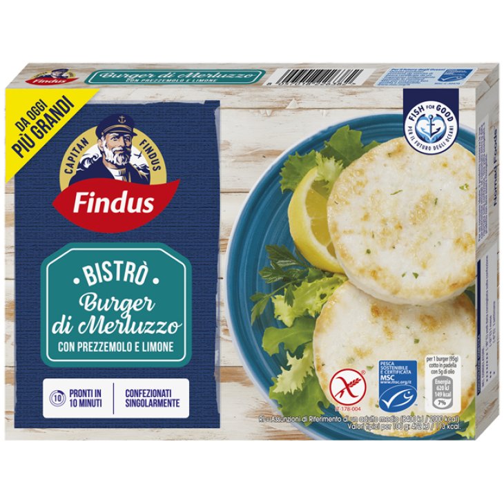 FINDUS BURGER MERLUZ PREZZ190G