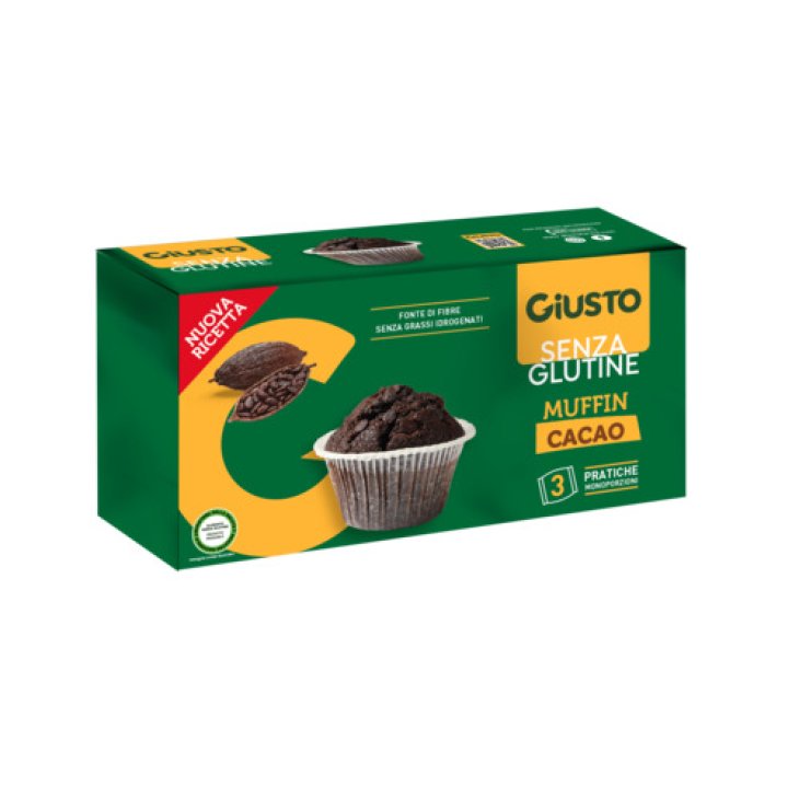 GIUSTO S/G MUFFIN CACAO 3PZ