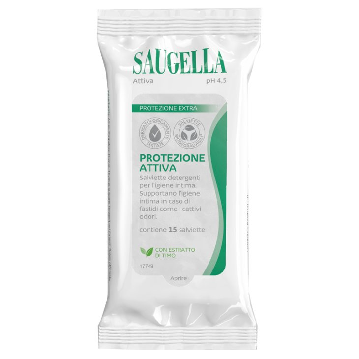 SAUGELLA ATTIVA SALVIETTINE15P