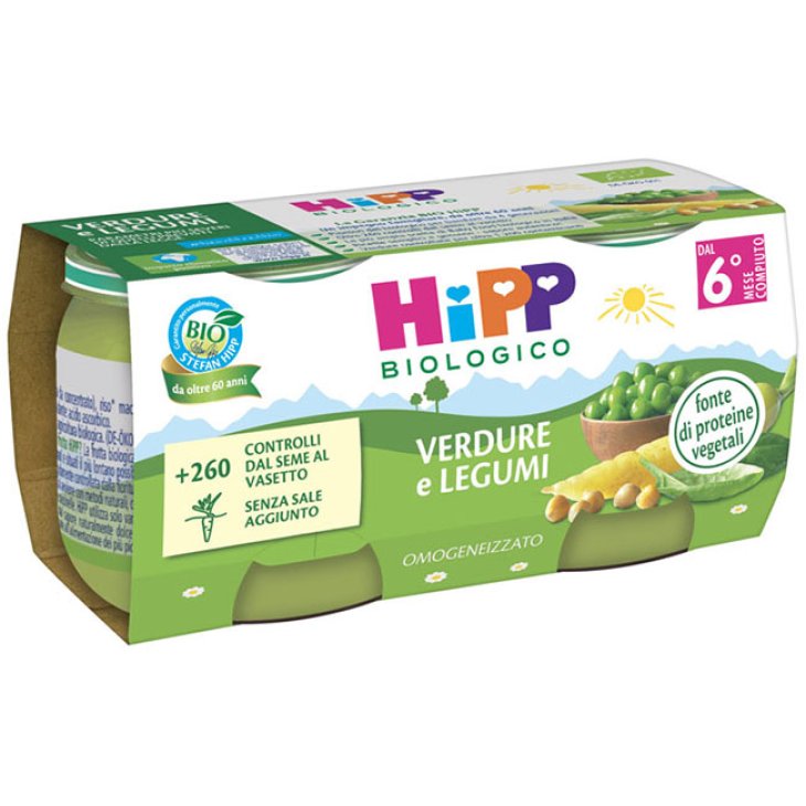 OMO HIPP Bio Verd/Legumi 2x80g