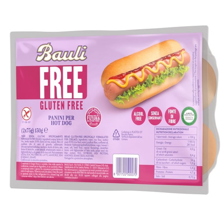 BAULI FREE Panini HotDog 2x75g