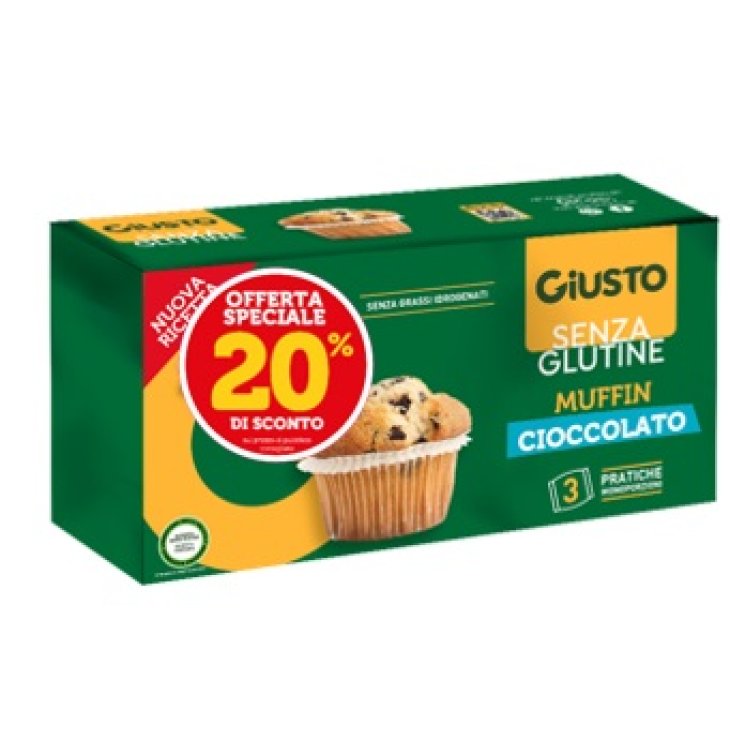 GIUSTO S/G MUFFIN CIOC 3X37G