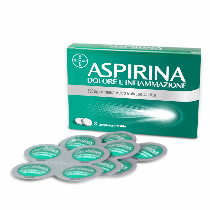 ASPIRINA DOLORE INF 8CPR 500MG