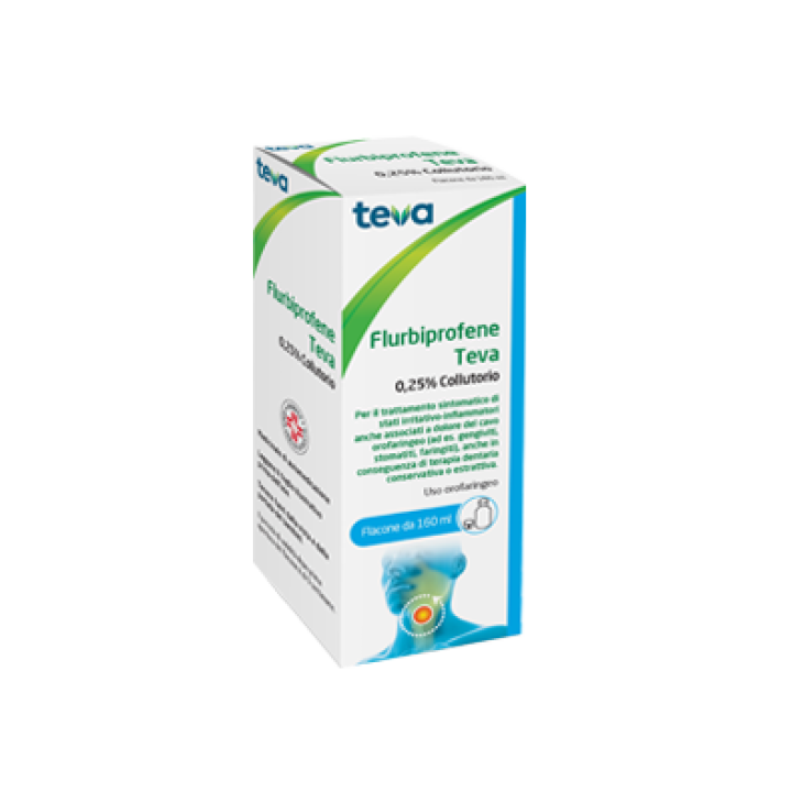 FLURBIPROFENE TEV*COLLUT 160ML FLURBIPROFENE TEV*COLLUT 160ML