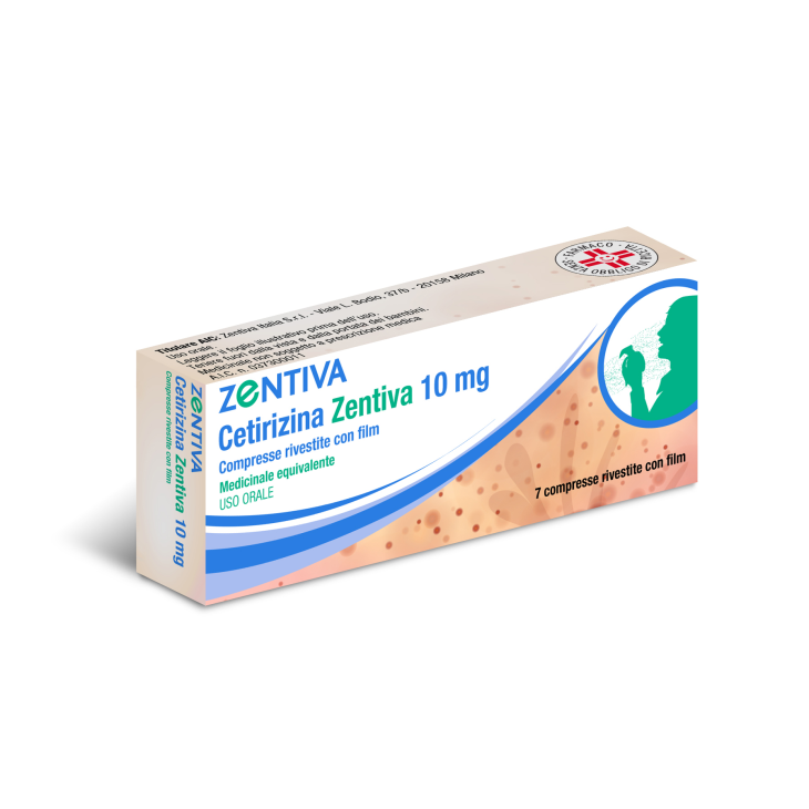 CETIRIZINA ZENT 7CPR RIV 10MG CETIRIZINA ZENT 7CPR RIV 10MG