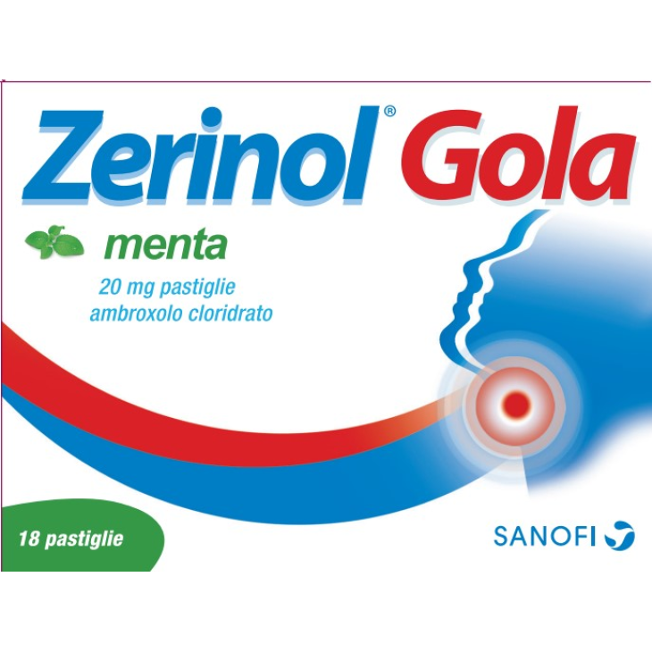 ZERINOL GOLA MENTA 18PAST 20MG