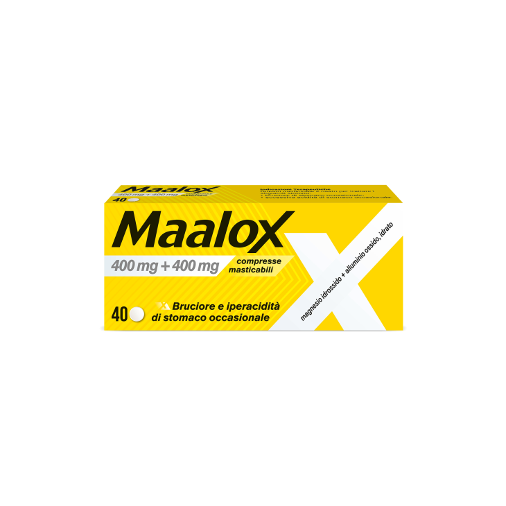 MAALOX 40CPR MAST 400MG+400MG