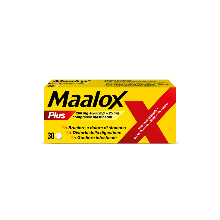 MAALOX PLUS 30CPR MAST