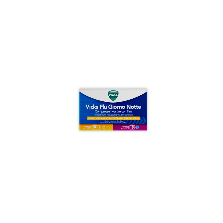 VICKS FLU GIORNO NOTTE 12+4CPR